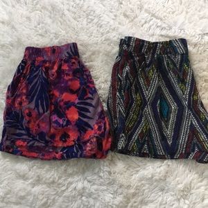 2 pack printed shorts